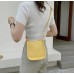 Yellow PU Leather Fashion Design Crossbody Bags For Women Summer Travel Shoulder Bags Large Capacity Handbags and Purse Armpit Hobo Bag
