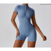 Yoga Set  Blue Women Fitness Rompers Sexy One Piece Strap Tummy Control Padded Sports Bra Workout JumpSuits Sportswear
