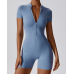 Yoga Set  Blue Women Fitness Rompers Sexy One Piece Strap Tummy Control Padded Sports Bra Workout JumpSuits Sportswear