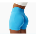 Blue Women Sports Shorts High Waist Yoga Shorts Slim Fit Butt Lift Gym Running High Elastic Biker Shorts Blue Women Sports Shorts High Waist Yoga Shorts Slim Fit Butt Lift Gym Running High Elastic Biker Shorts