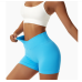 Blue Women Sports Shorts High Waist Yoga Shorts Slim Fit Butt Lift Gym Running High Elastic Biker Shorts Blue Women Sports Shorts High Waist Yoga Shorts Slim Fit Butt Lift Gym Running High Elastic Biker Shorts