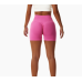 Rose Women Sports Shorts High Waist Yoga Shorts Slim Fit Butt Lift Gym Running High Elastic Biker Shorts