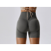 Dark Gray Women Sports Shorts High Waist Yoga Shorts Slim Fit Butt Lift Gym Running High Elastic Biker Shorts Dark Gray Women Sports Shorts High Waist Yoga Shorts Slim Fit Butt Lift Gym Running High Elastic Biker Shorts