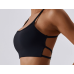 Black Ladies Sports Bra Sexy Criss Cross Straps Back High Support Impact Yoga Underwear Running Fitness Gym Padded Bralette Black Ladies Sports Bra Sexy Criss Cross Straps Back High Support Impact Yoga Underwear Running Fitness Gym Padded Bralette
