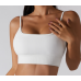 Ladies Sports White Bra Sexy Criss Cross Straps Back High Support Impact Yoga Underwear Running Fitness Gym Padded Bralette Ladies Sports White Bra Sexy Criss Cross Straps Back High Support Impact Yoga Underwear Running Fitness Gym Padded Bralette