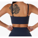 Black Ladies Sports Bra Sexy Criss Cross Straps Back High Support Impact Yoga Underwear Running Fitness Gym Padded Bralette