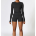 2pcs Black Yoga Sets Womens Outfits Peach Hip Lifting Suit Neck Hanging Sports Bra Shockproof Quick Drying Shorts Set Female Tracksuit 2pcs Black Yoga Sets Womens Outfits Peach Hip Lifting Suit Neck Hanging Sports Bra Shockproof Quick Drying Shorts Set Female Tracksuit