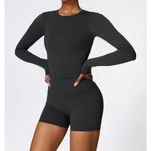 2pcs Black Yoga Sets Womens Outfits Peach Hip Lifting Suit Neck Hanging Sports Bra Shockproof Quick Drying Shorts Set Female Tracksuit 2pcs Black Yoga Sets Womens Outfits Peach Hip Lifting Suit Neck Hanging Sports Bra Shockproof Quick Drying Shorts Set Female Tracksuit