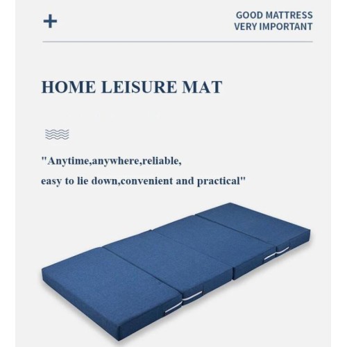 Memory Foam Folding Mattress Simple Mat Tatami Yoga Pad Foldable Sponge Mattresses for Office Lunch Break Single Bed Furniture