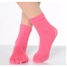 Women Colorful Yoga Socks Non-Slip Ladies Dance Socks Cotton Healthy Sports Five-toed Socks