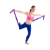 Sports Yoga Straps Durable Cotton Exercise Straps Adjustable D-Ring Buckle Yoga Stretch Pilates Belt Resistance Fitness Band
