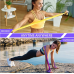 Resistance Bands Set TPE Elastic Band 4 Resistance Levels Exercise Workout Recovery Fitness Yoga Pilates Rehab Strength Training