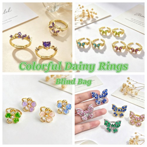 Dainty Colorful Ring - Blind Bag-6 Bags
